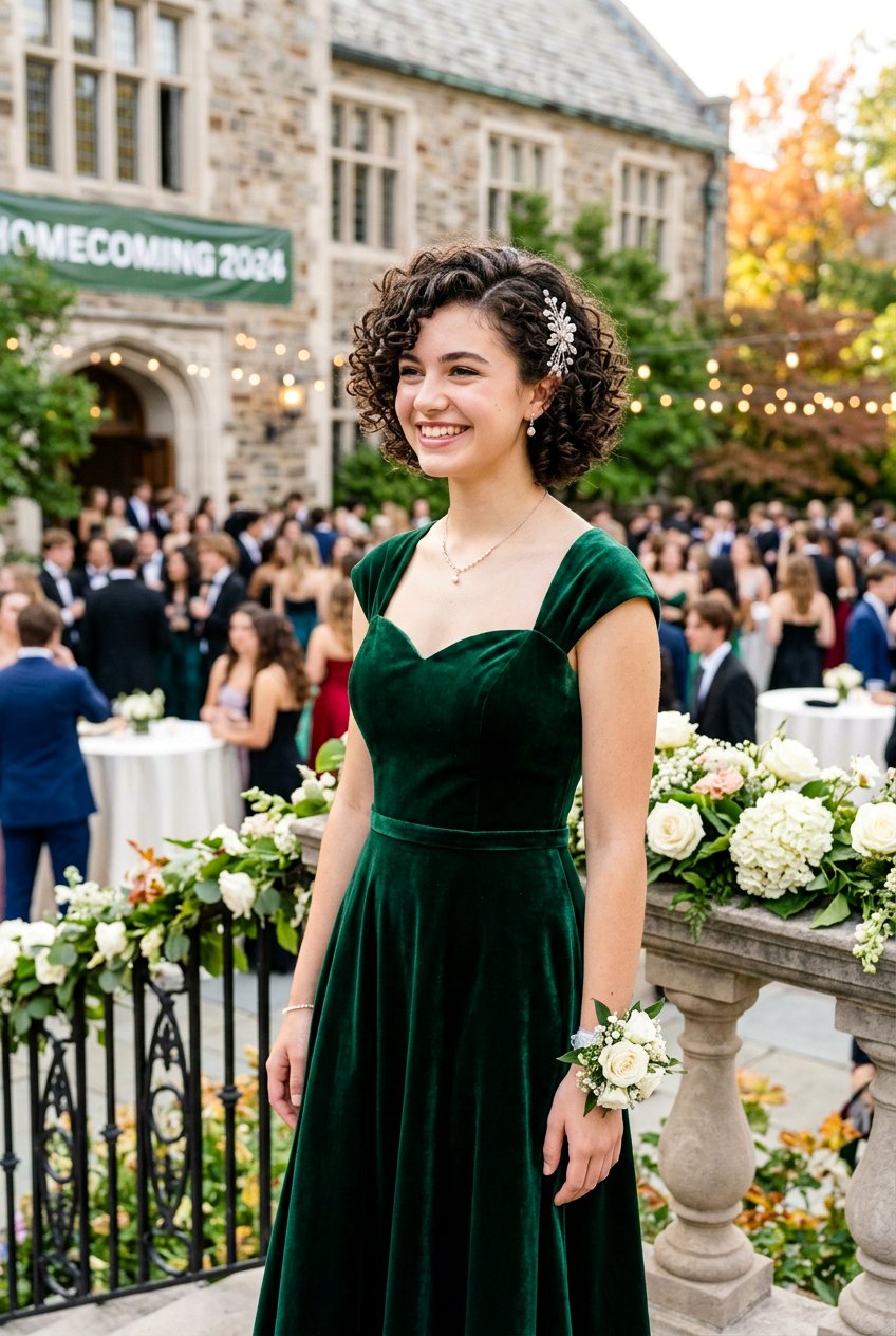 Curly Bob Homecoming Hair - 20 homecoming hairstyle for teenage girls - 20 homecoming hairstyle for teenage girls