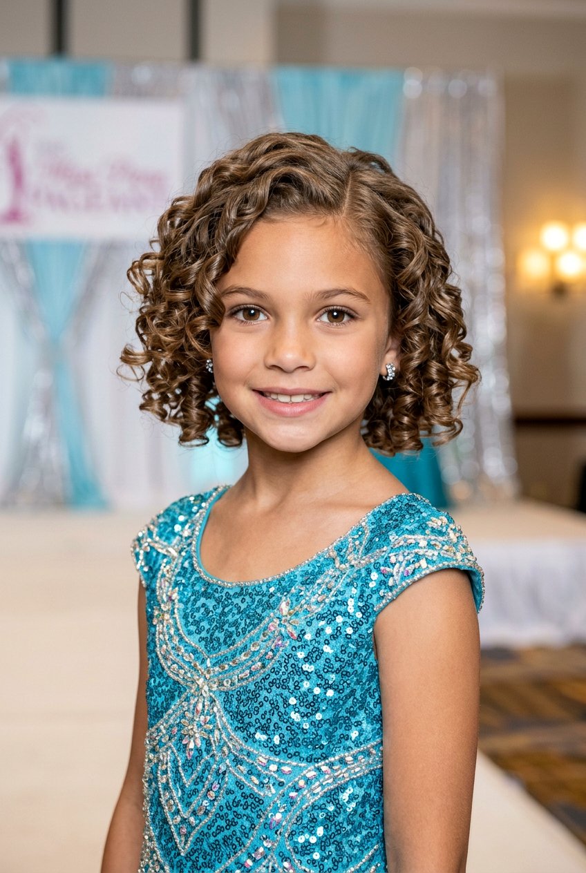 Curly Bob Pageant Hair For Girls - 20 pageant curls for girls - 20 pageant curls for girls