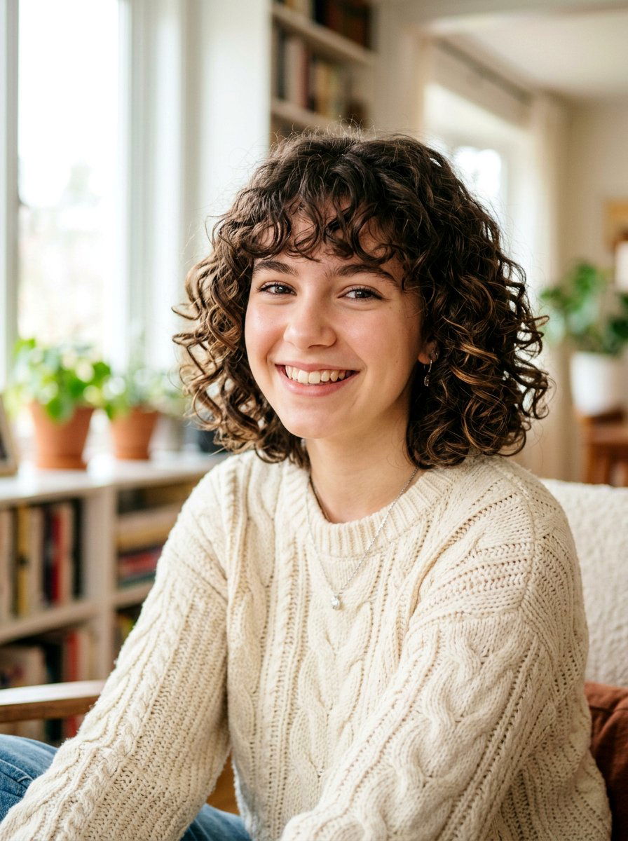 Curly Bob With Bangs - 20 teen girls curly bob haircut - 20 teen girls curly bob haircut