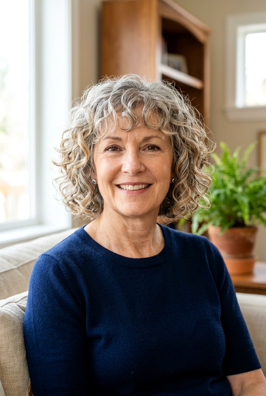 Curly Bob With Bangs For Women Over 60 - 20 curly bob for women over 60 - 20 curly bob for women over 60