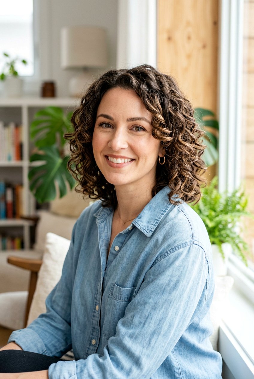 Curly Bob With Face Framing Layers - 20 low maintenance haircut for curly fine hair - 20 low maintenance haircut for curly fine hair