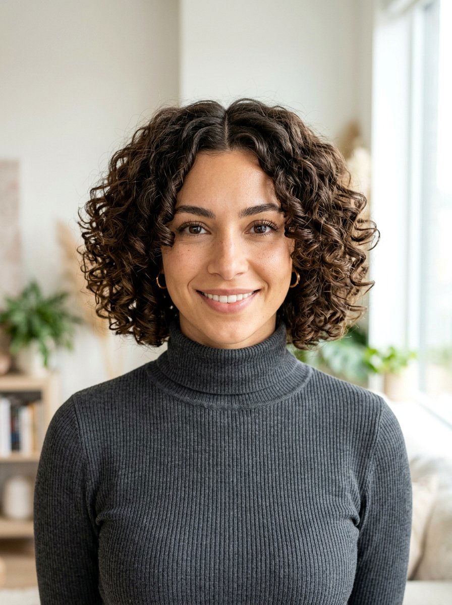 Curly Bob With Middle Part - 20 easy curly bob styling ideas - 20 easy curly bob styling ideas