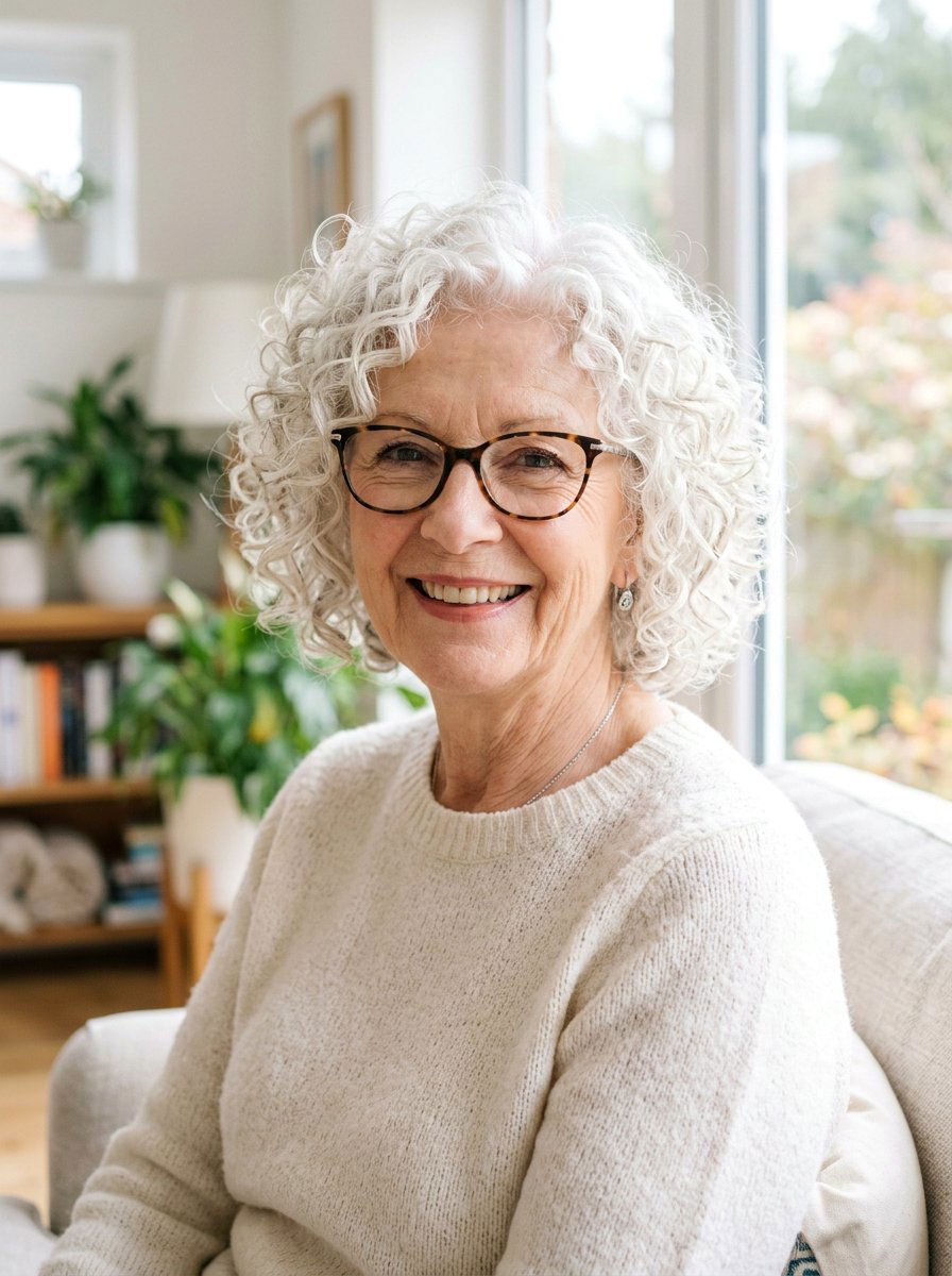 Curly Bob With Root Lift - 20 short bob with volume for older women - 20 short bob with volume for older women