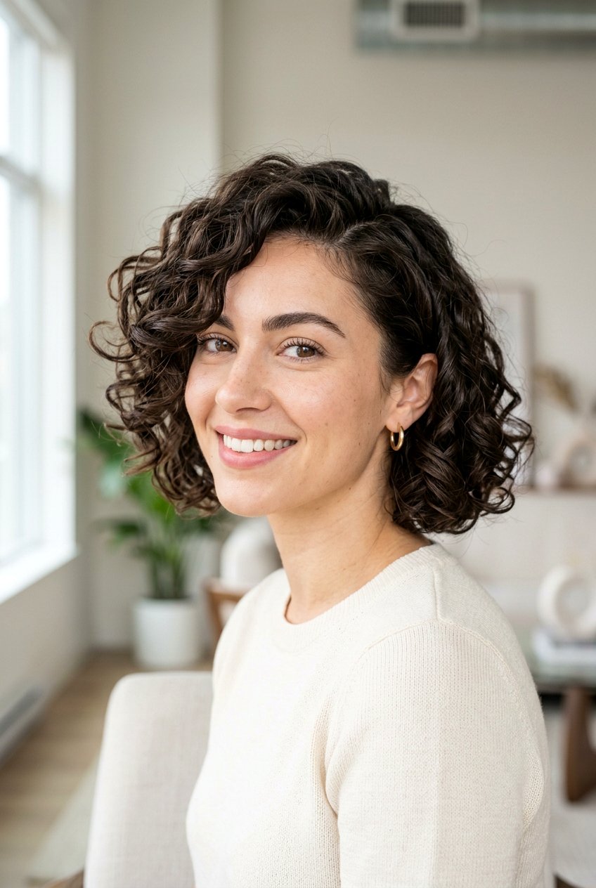 20 Essential Low Maintenance Haircut for Curly Thick Hair