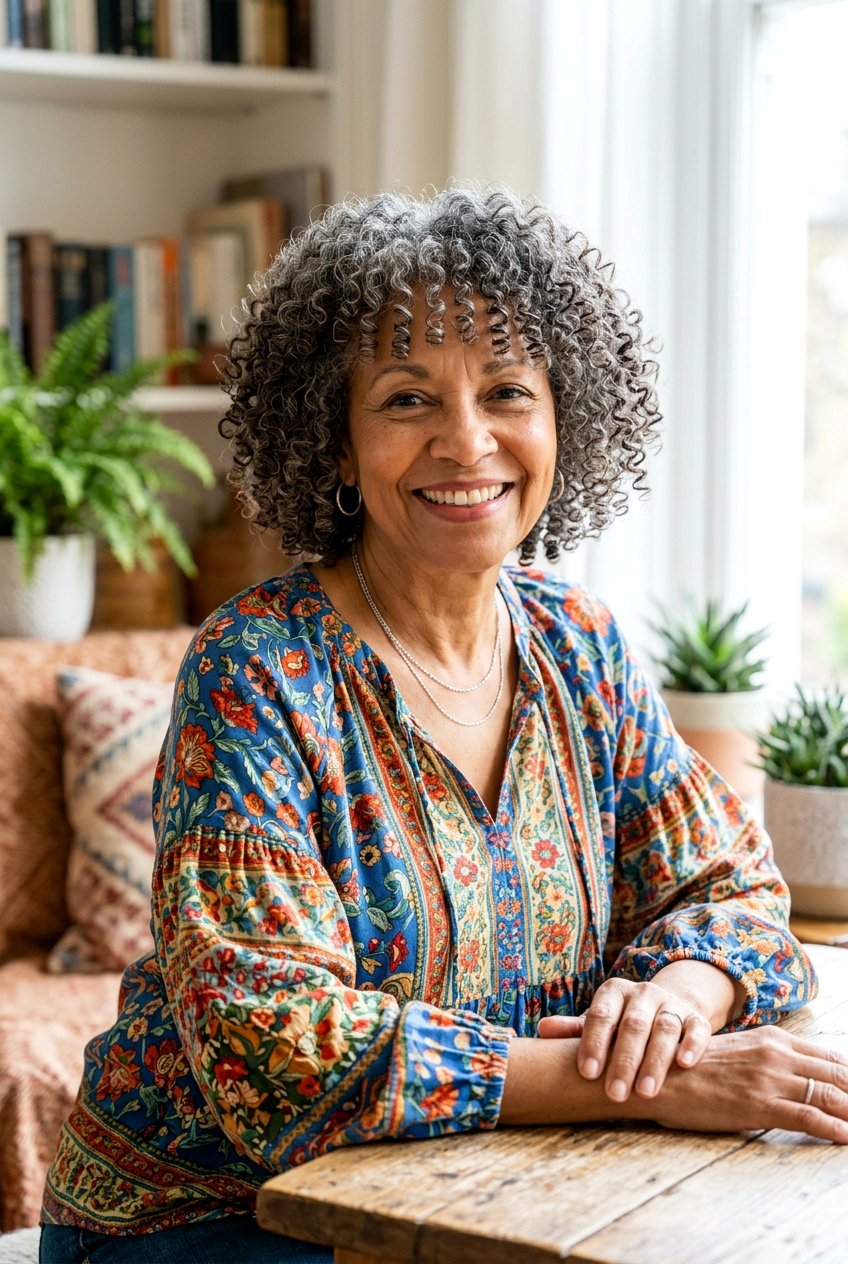 Curly Bob With Soft Bangs - 20 bob haircut with soft fringe for older women - 20 bob haircut with soft fringe for older women