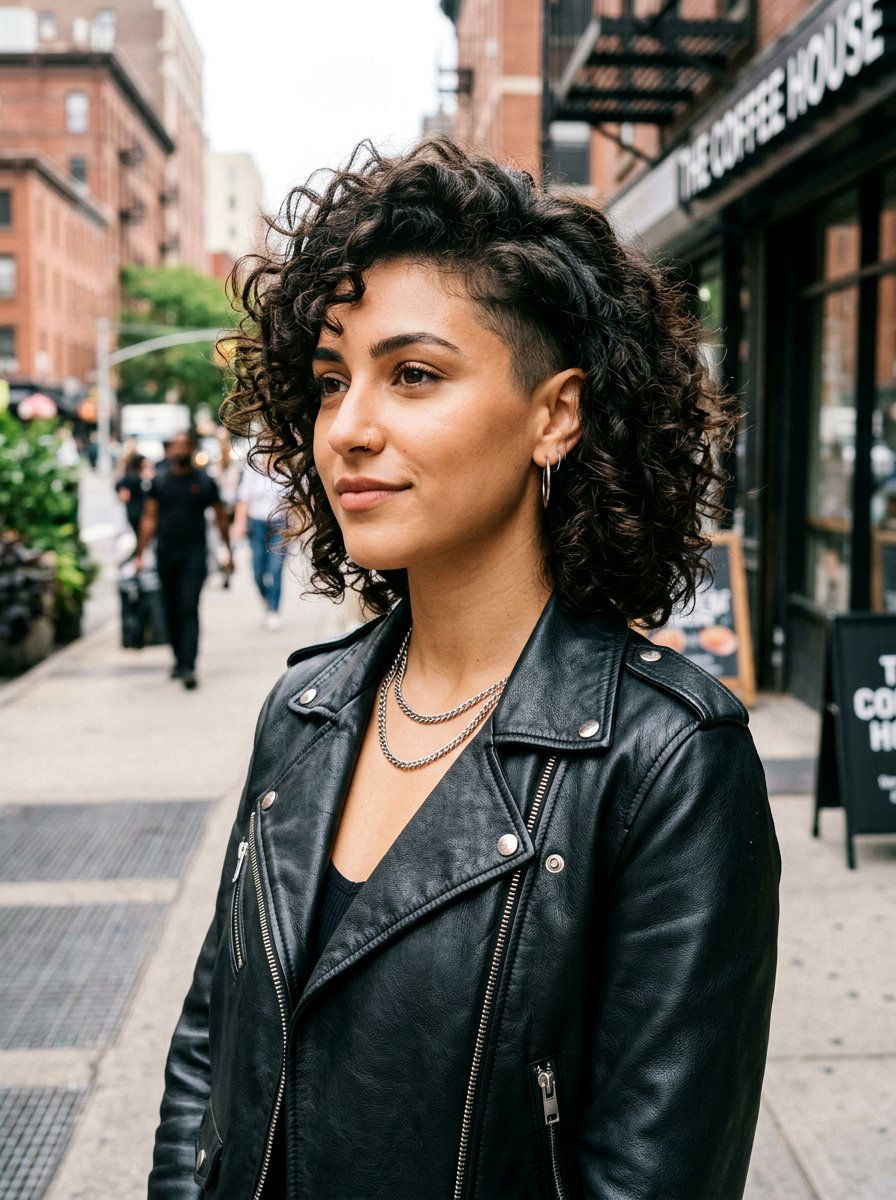 Curly Bob With Undercut - 20 easy curly bob styling ideas - 20 easy curly bob styling ideas