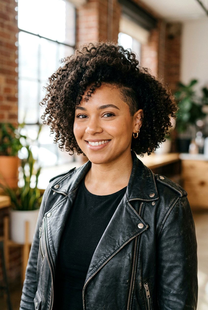 Curly Bob With Undercut For Round Face - 20 curly bob for round face women - 20 curly bob for round face women