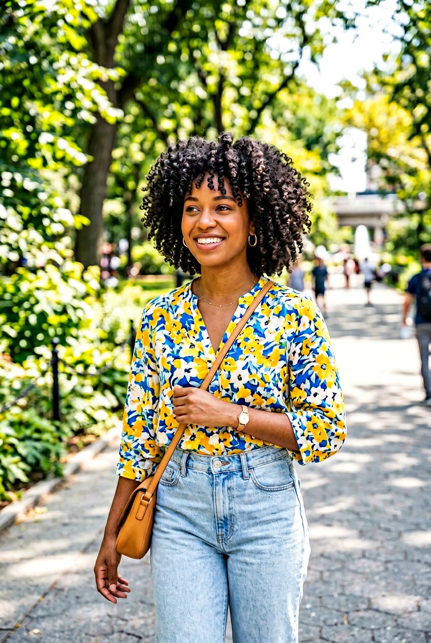 Curly Bob with Volume - 20 haircuts for big forehead - 20 haircuts for big forehead