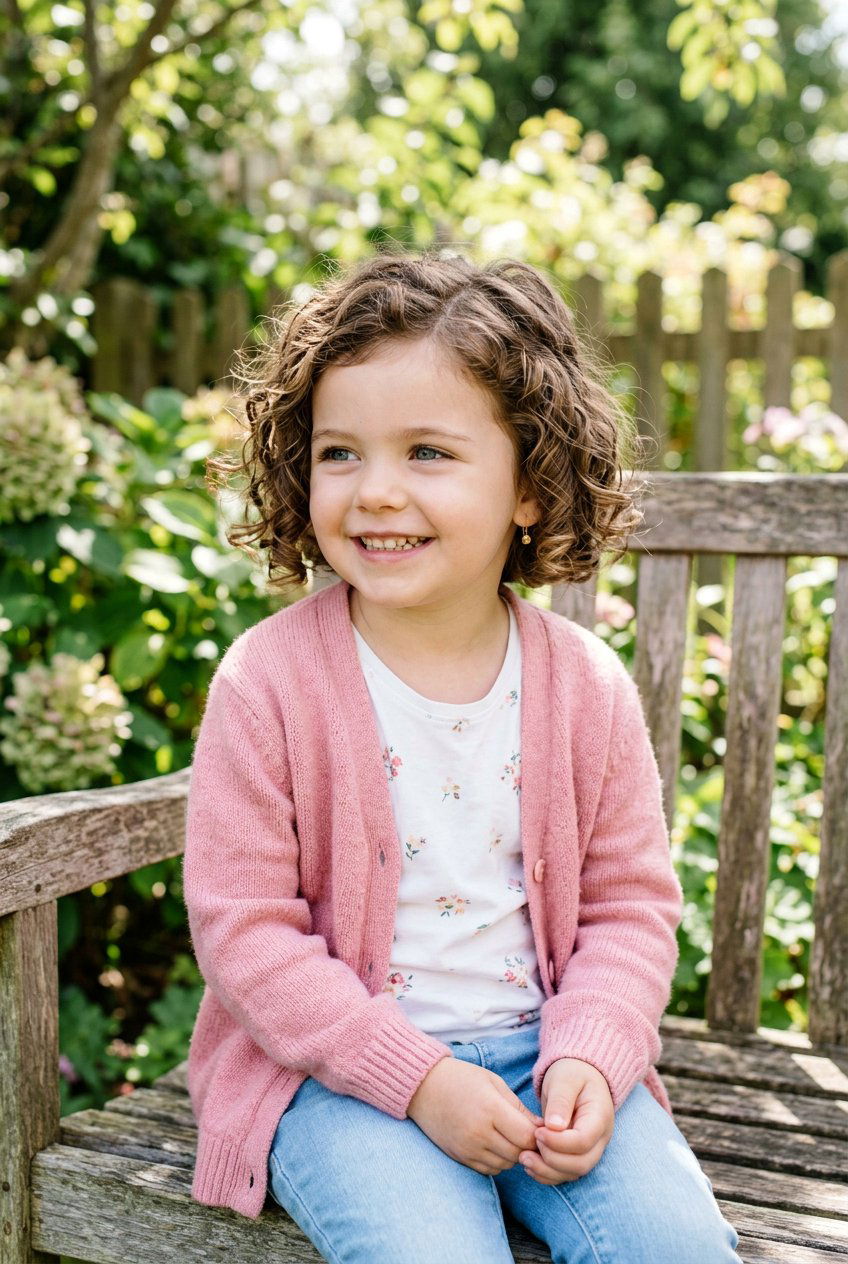 Curly Bob - 20 easy curly hairstyles for little girls - 20 easy curly hairstyles for little girls