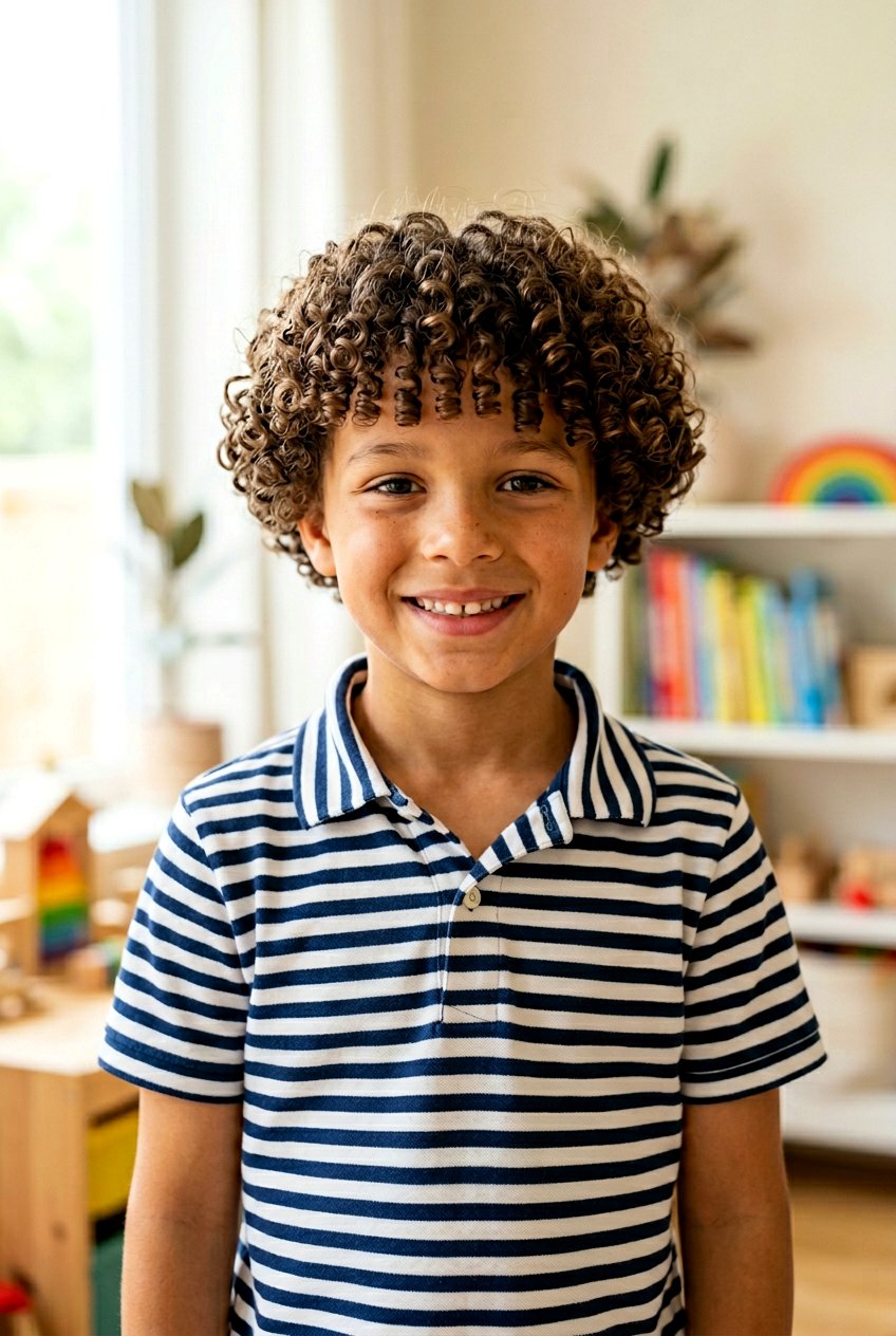 Curly Bowl Cut - 20 boys picture day hairstyle with curls - 20 boys picture day hairstyle with curls