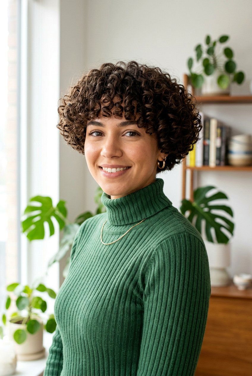 Curly Bowl Cut - 20 low maintenance haircut for mature curls - 20 low maintenance haircut for mature curls