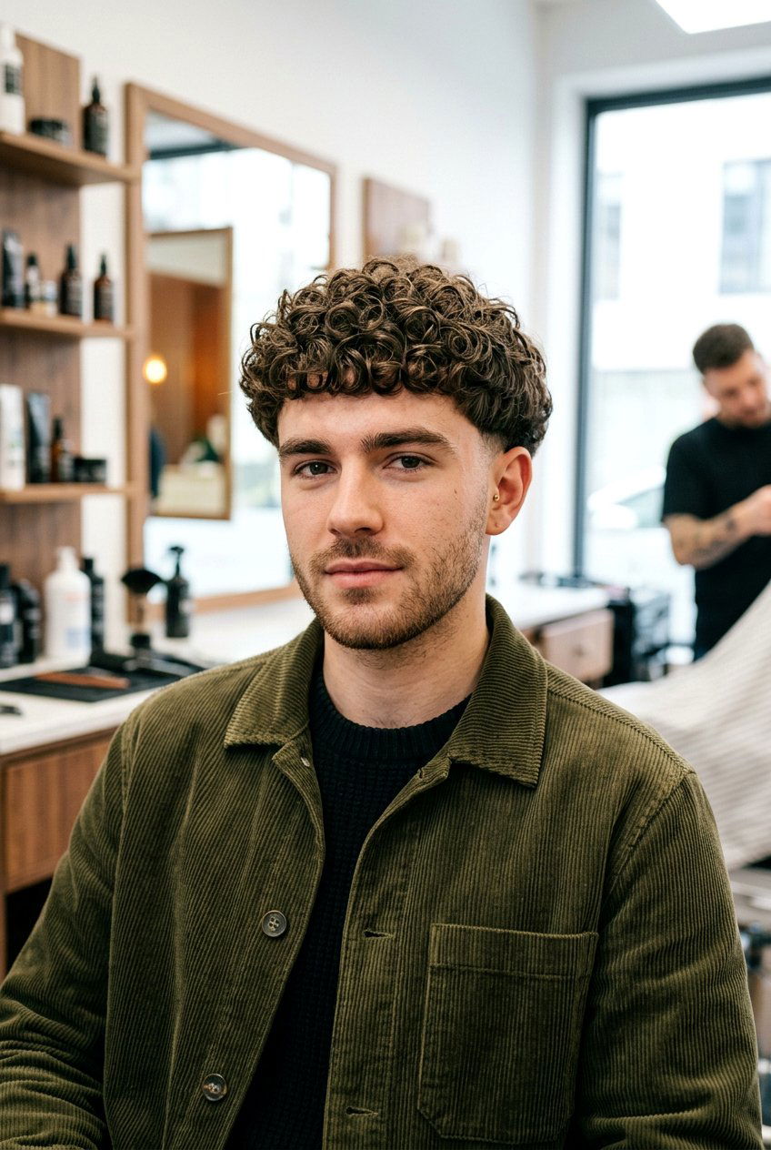 Curly Bowl Cut - 20 mens haircut for curly medium hair - 20 men’s haircut for curly medium hair