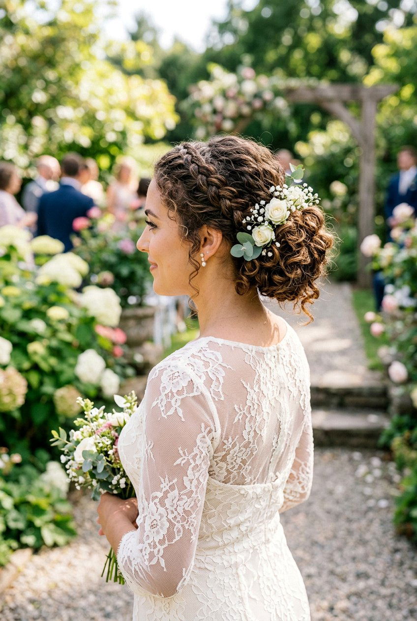 20 Romantic Bridesmaid Hairstyles with Curls for Weddings