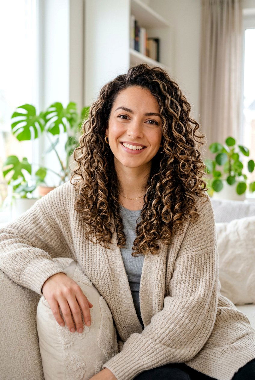 Curly Brunette Hair With Beige Highlights - 20 brunette hair with soft beige highlights - 20 brunette hair with soft beige highlights