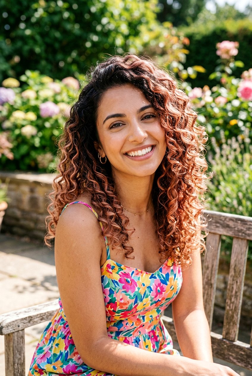 Curly Brunette Hair With Rose Gold Balayage - 20 brunette hair with rose gold balayage - 20 brunette hair with rose gold balayage