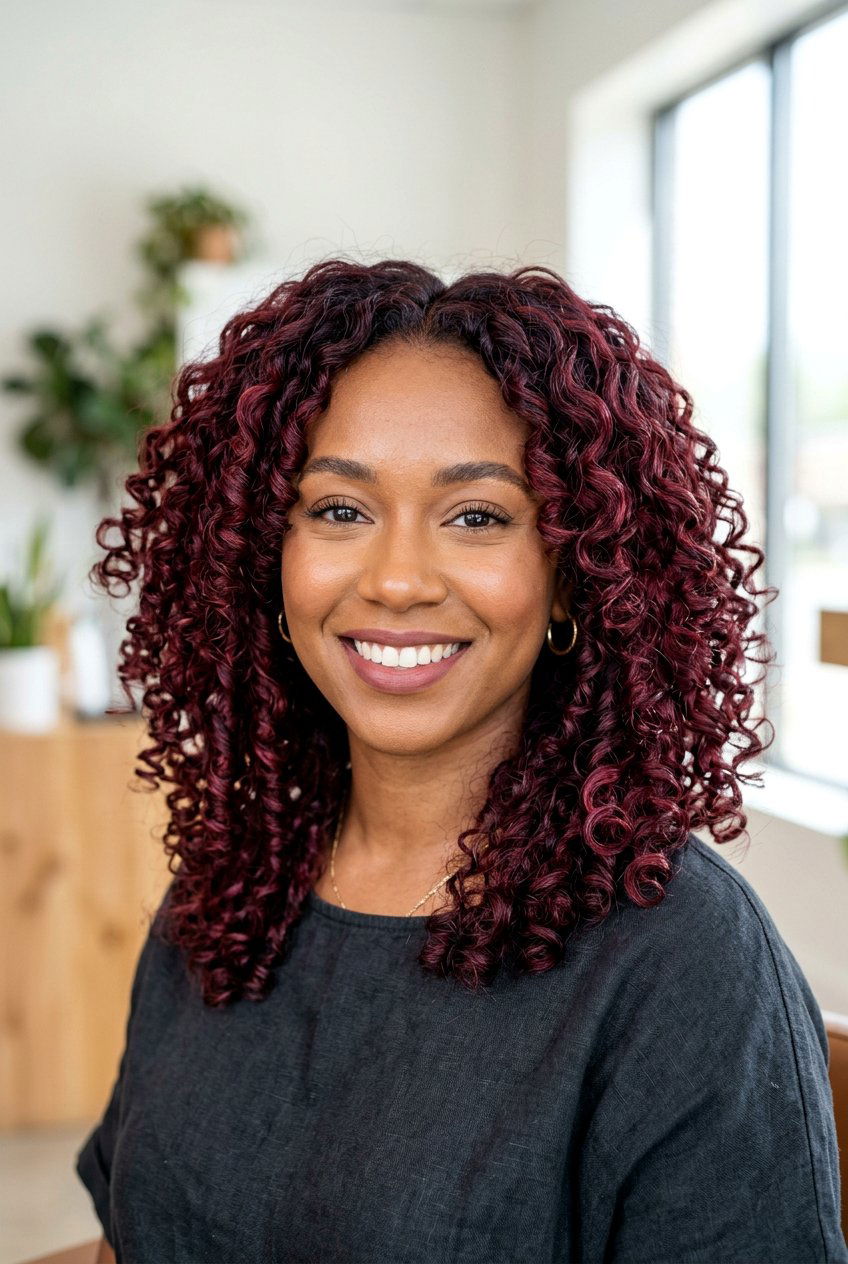 20 Stunning Burgundy Balayage on Dark Hair to Inspire You