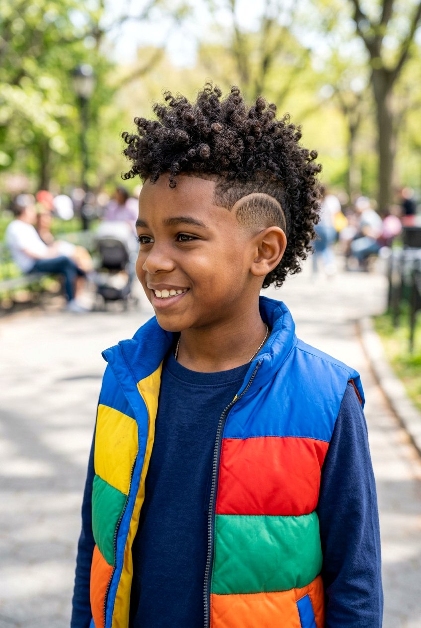 Curly Burst Fade - 20 boys haircut for curly wavy hair - 20 boys haircut for curly wavy hair