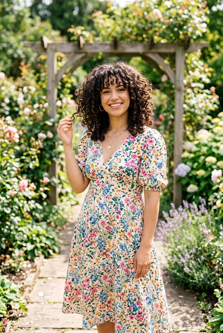 Curly Butterfly Cut with Face Framing Layers - 20 curly cut with face framing pieces - 20 curly cut with face framing pieces