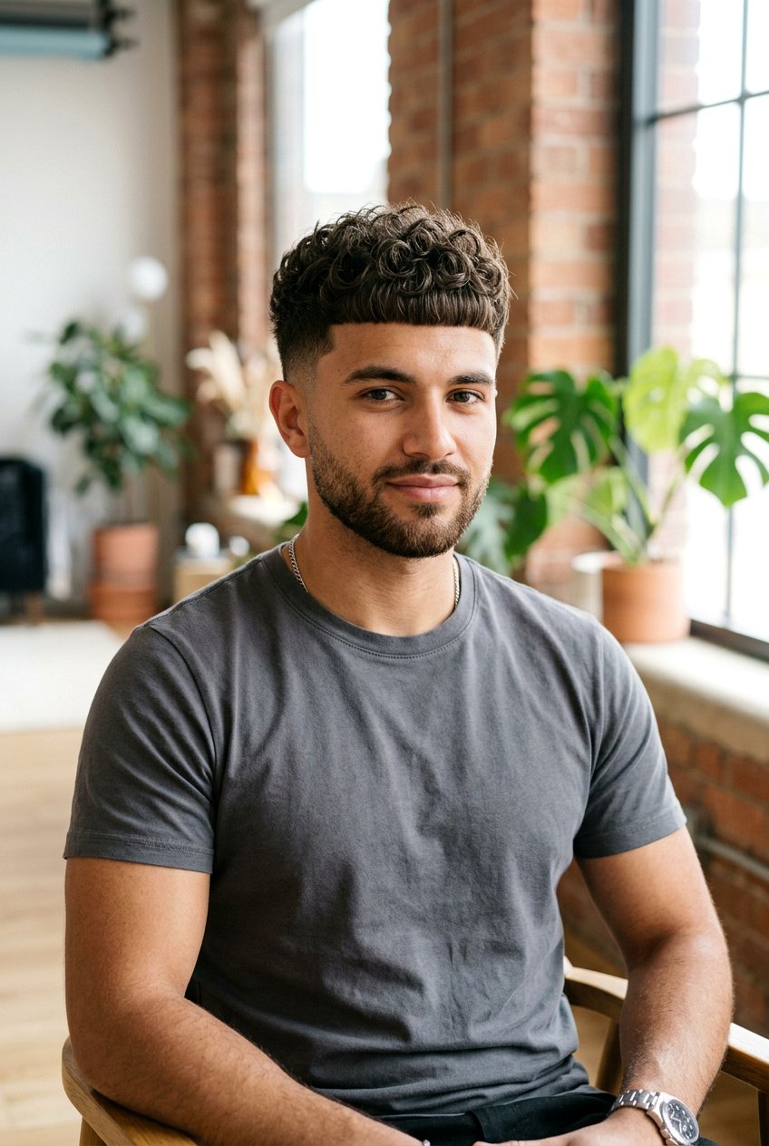 Curly Caesar Fringe Men - 20 curly fringe haircut men - 20 curly fringe haircut men