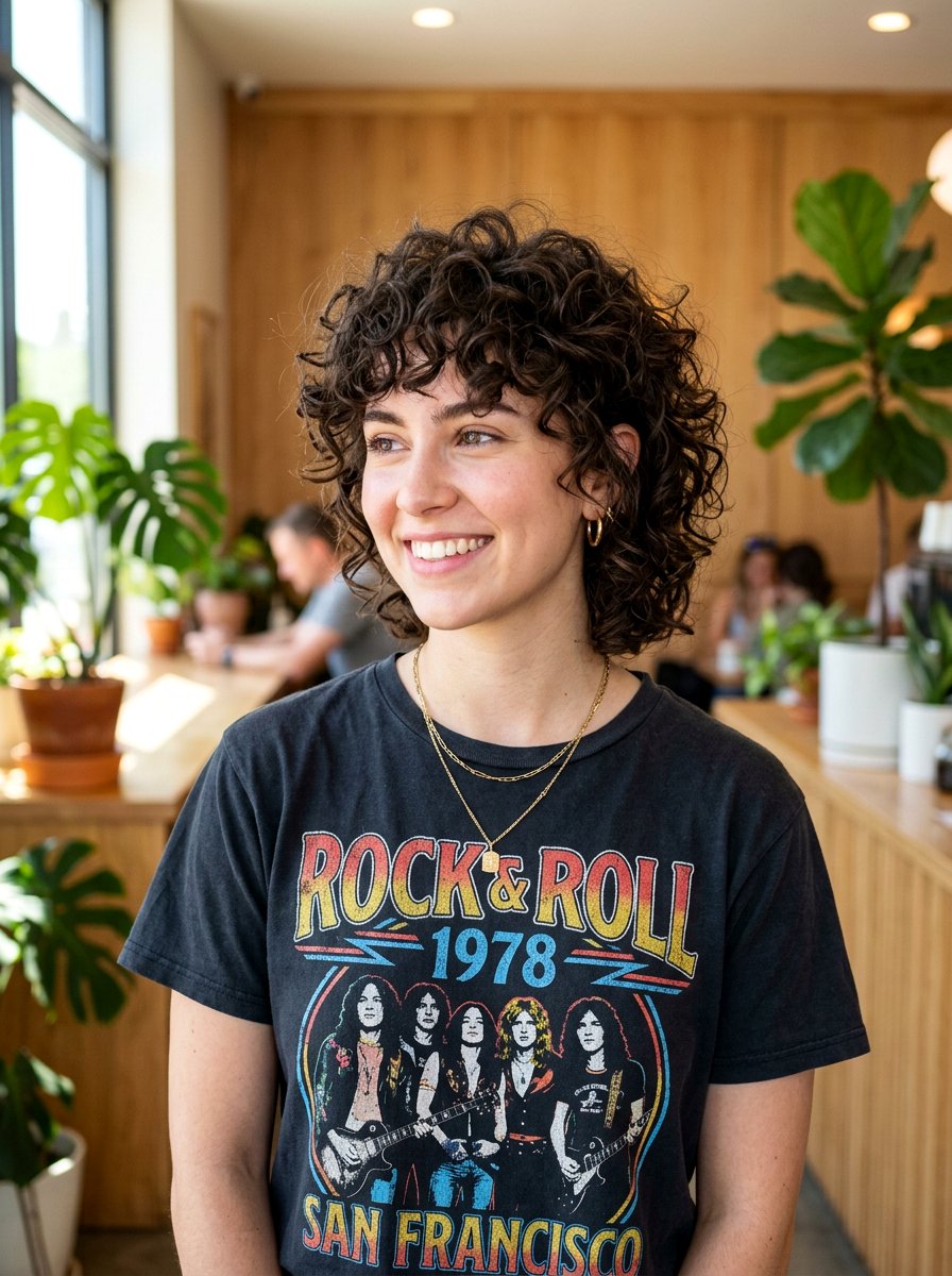 Curly Chin Length Bixie Cut - 20 curly chin length bob for thick curls - 20 curly chin length bob for thick curls