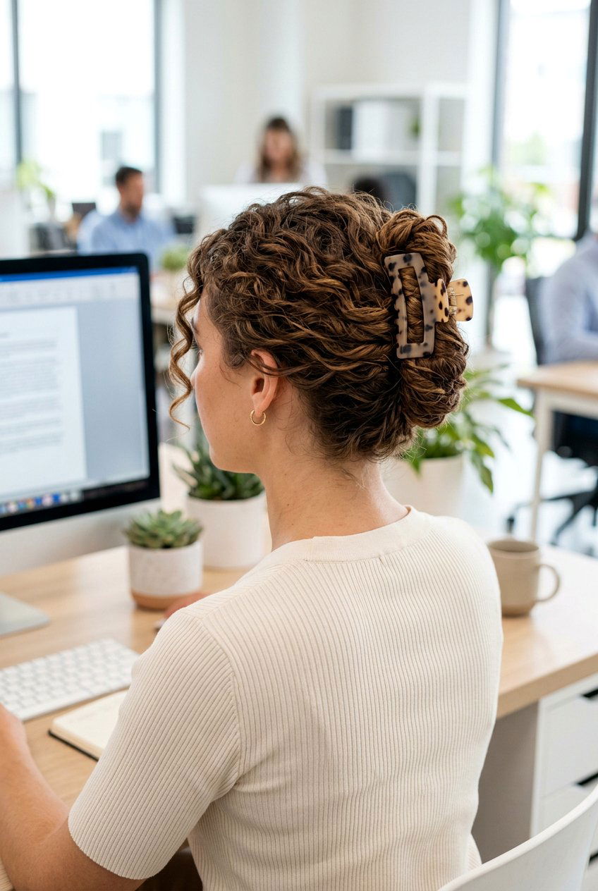 20 Professional Curly Work Hairstyles for the Office This Year
