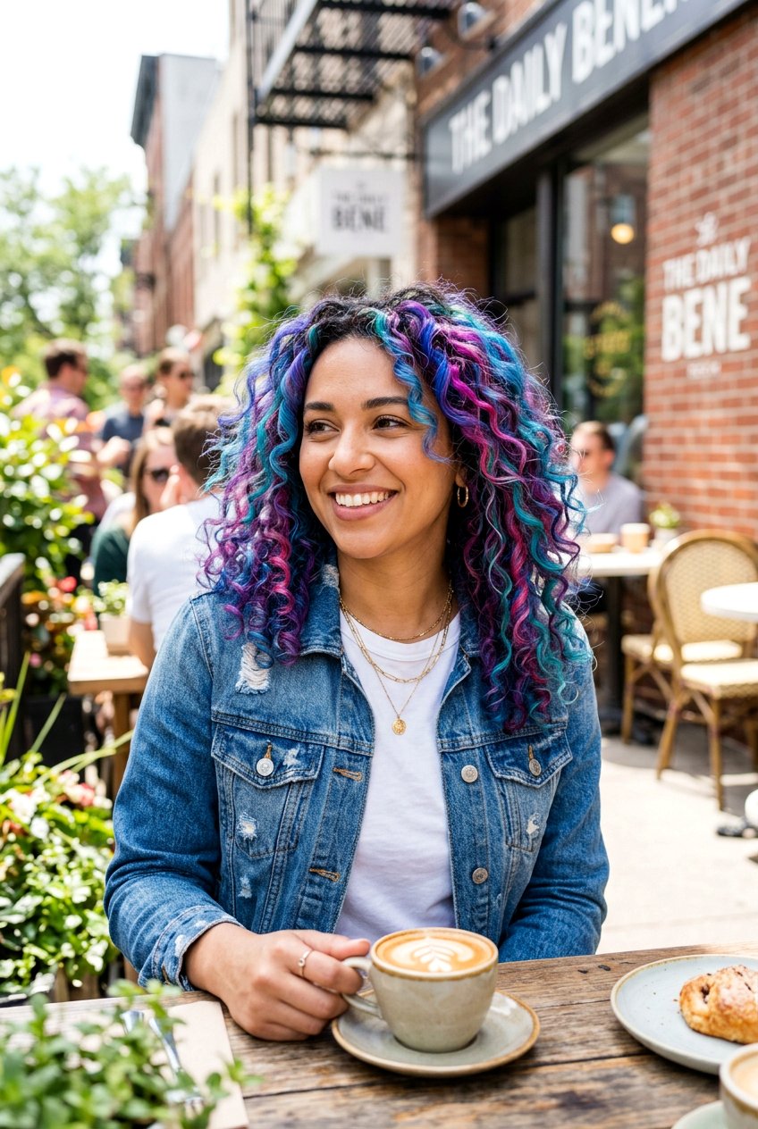 Curly Colorful Curls Hairstyle - 20 everyday curls hairstyle - 20 everyday curls hairstyle