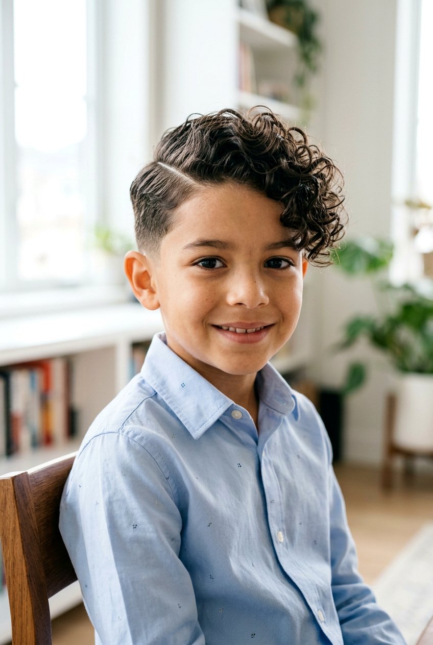 Curly Comb Over - 20 boys picture day hairstyle with curls - 20 boys picture day hairstyle with curls