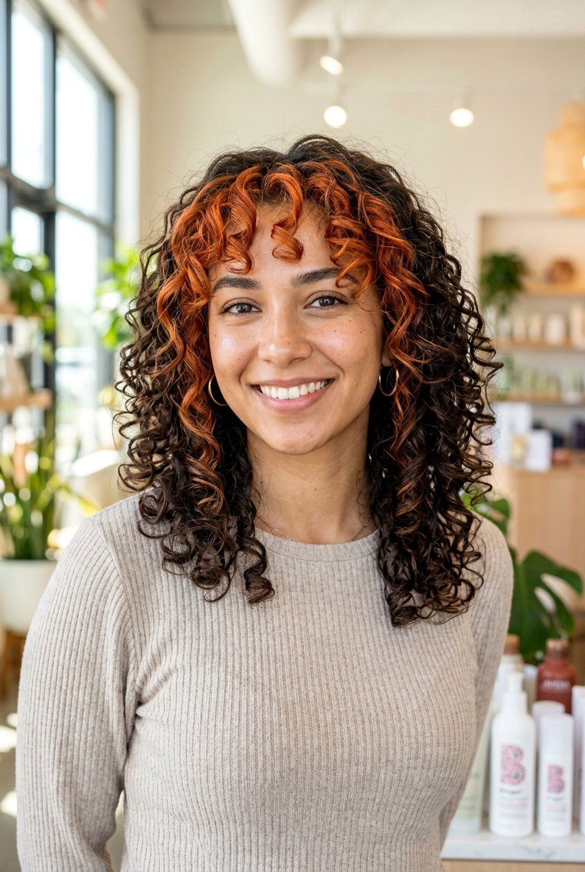 Curly Copper Money Piece - 20 copper money piece hair - 20 copper money piece hair