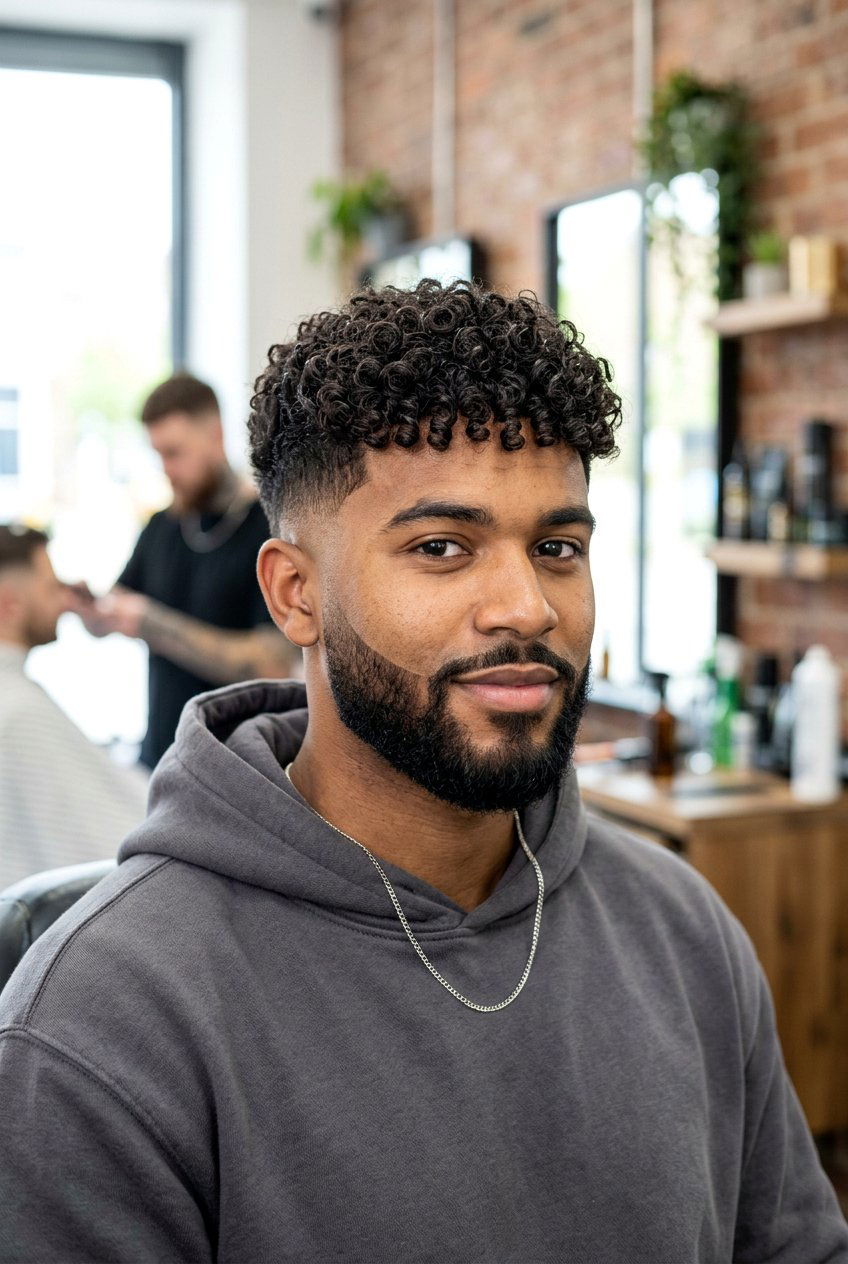 Curly Crop Top Fade Haircut - 20 crop top fade haircut - 20 crop top fade haircut