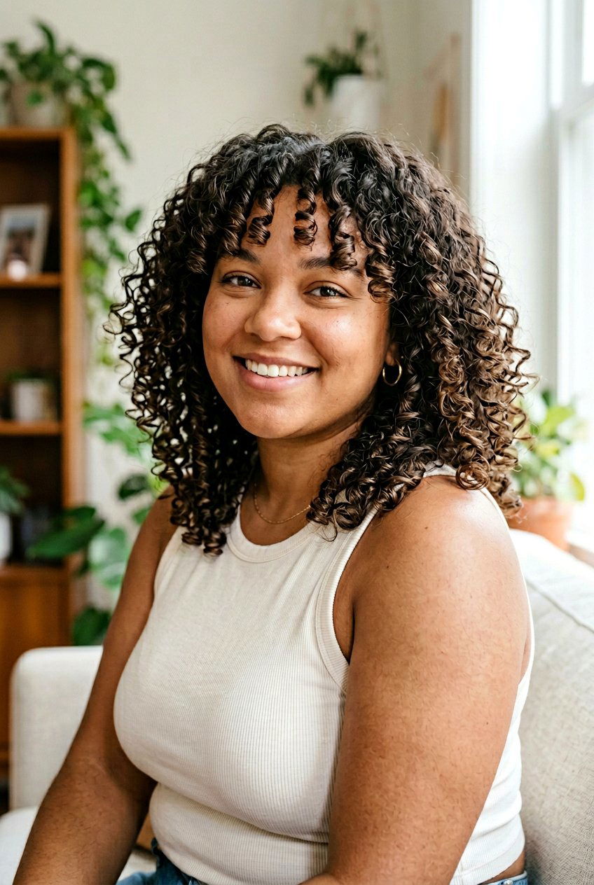 Curly Curtain Bangs For Round Chubby Face - 20 curtain bangs for round chubby face - 20 curtain bangs for round chubby face