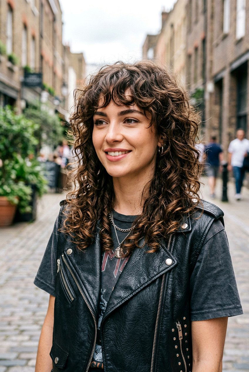 Curly Curtain Bangs With Layers - 20 curly curtain bangs hairstyle - 20 curly curtain bangs hairstyle