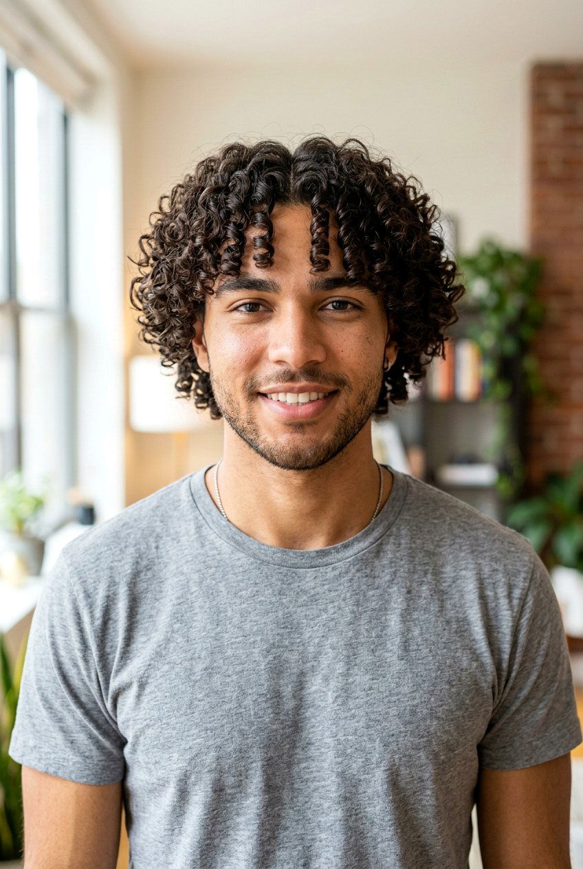 Curly Curtain Haircut Men - 20 middle part curtain haircut men - 20 middle part curtain haircut men