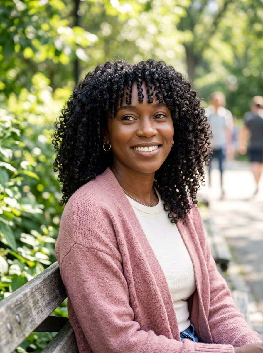 Curly Cut With Bangs For 3c Hair - 20 haircut for 3c curly hair - 20 haircut for 3c curly hair