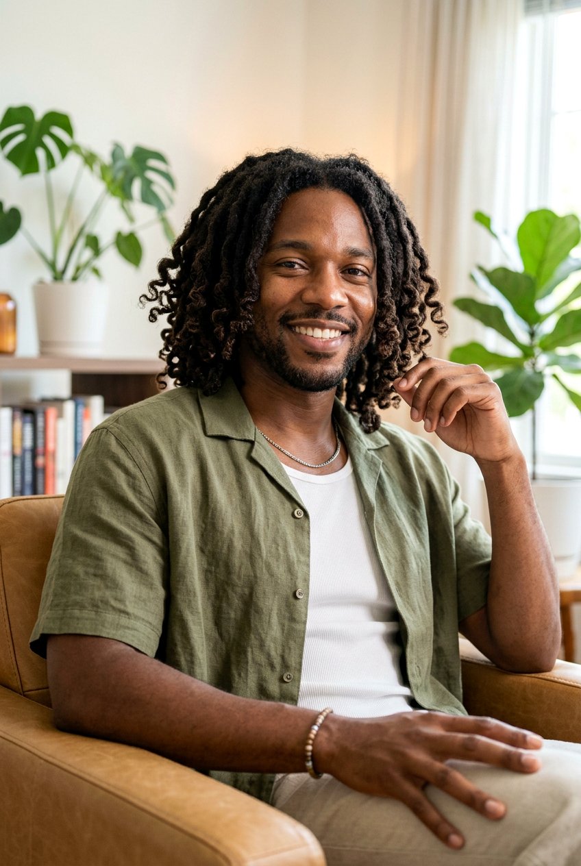 Curly Dreadlocks - 20 dreadlock styles for black men - 20 dreadlock styles for black men