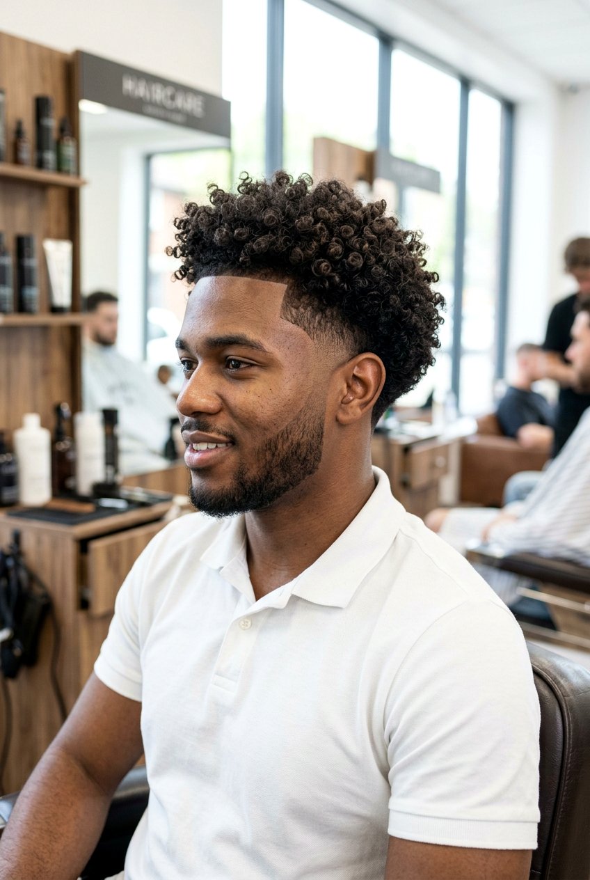 Curly Drop Fade - 20 mens haircut for curly thick hair - 20 men’s haircut for curly thick hair