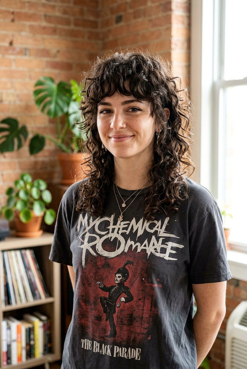 Curly Emo Wolf Cut - 20 emo wolf cut hairstyle - 20 emo wolf cut hairstyle