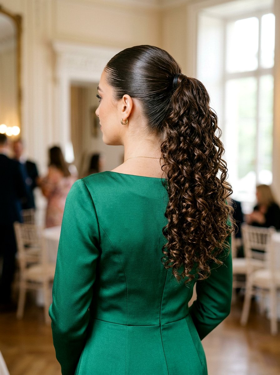 Curly End Glossy Clean Girl Ponytail - 20 glossy clean girl ponytail - 20 glossy clean girl ponytail