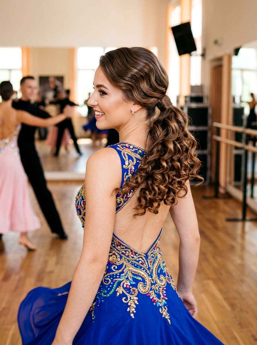 Curly Ends Cocktail Ponytail With Soft Waves - 20 cocktail ponytail with soft waves - 20 cocktail ponytail with soft waves