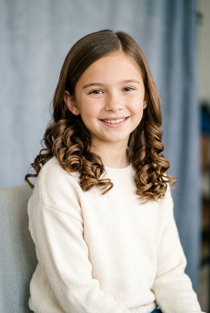 Curly Ends With Straight Roots For Picture Day - 20 school picture day curls - 20 school picture day curls