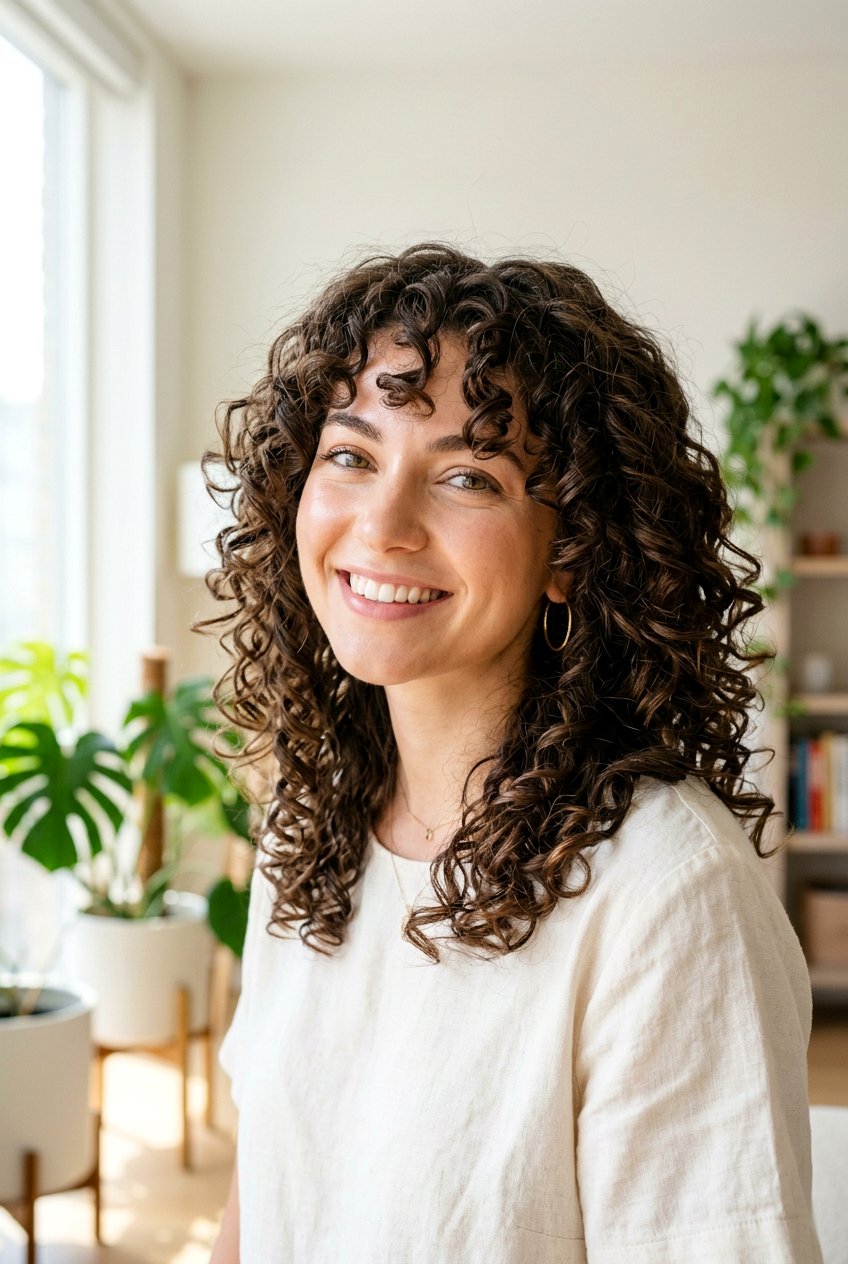 Curly Face Framing Layers - 20 face framing layers haircut - 20 face framing layers haircut