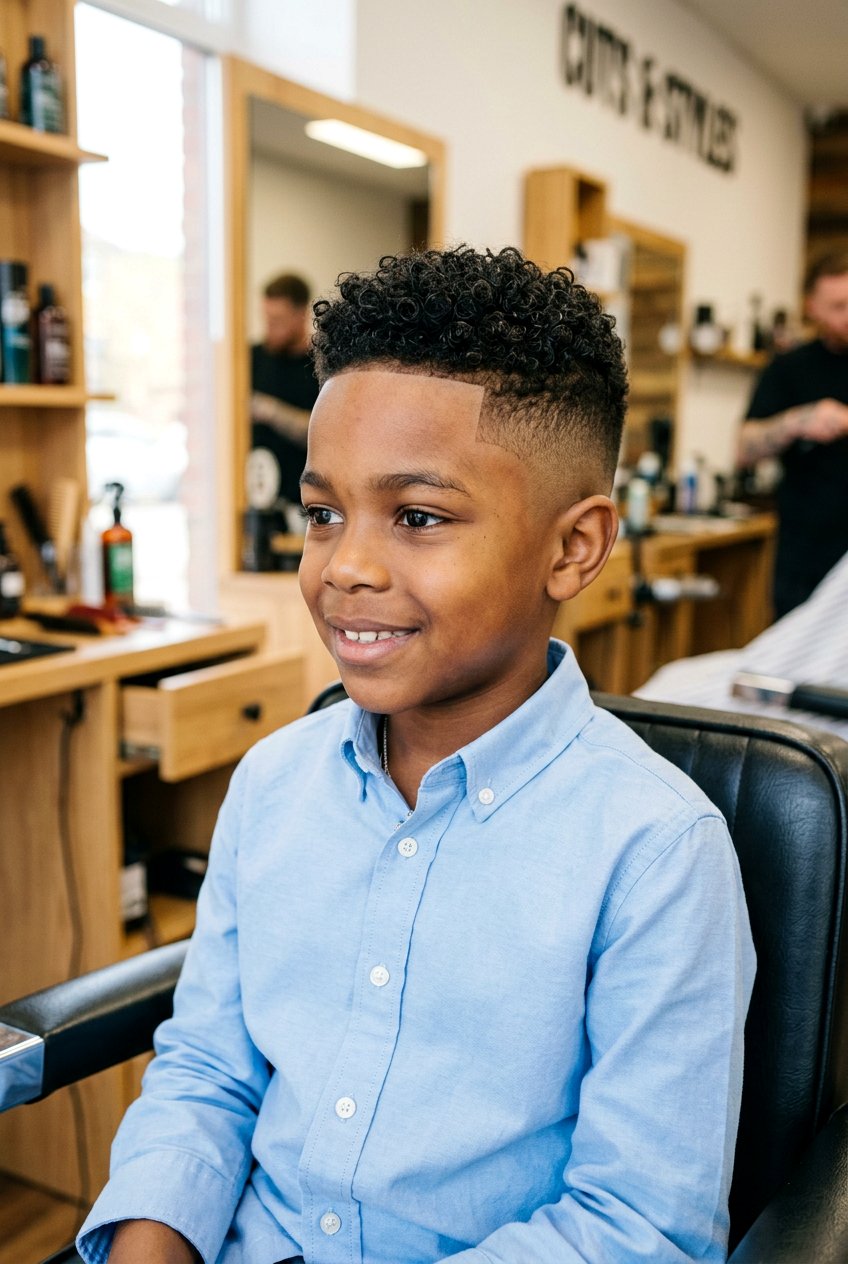 Curly Fade Haircut - 20 boys picture day hairstyle with curls - 20 boys picture day hairstyle with curls