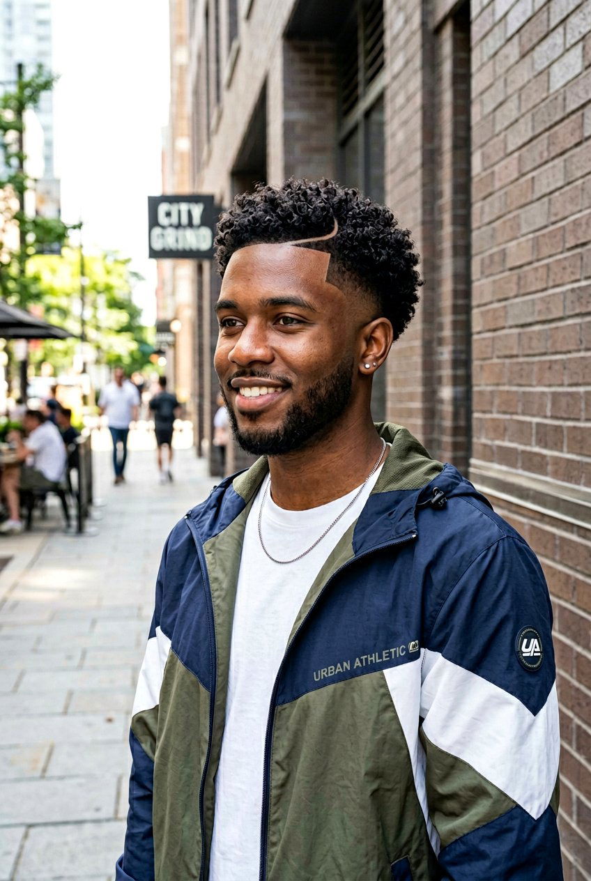 Curly Fade With Part Line - 20 boys fade haircut for curly hair - 20 boys fade haircut for curly hair