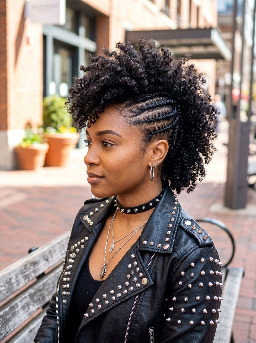 Curly Faux Hawk - 20 curly hairstyle ideas for women - 20 curly hairstyle ideas for women