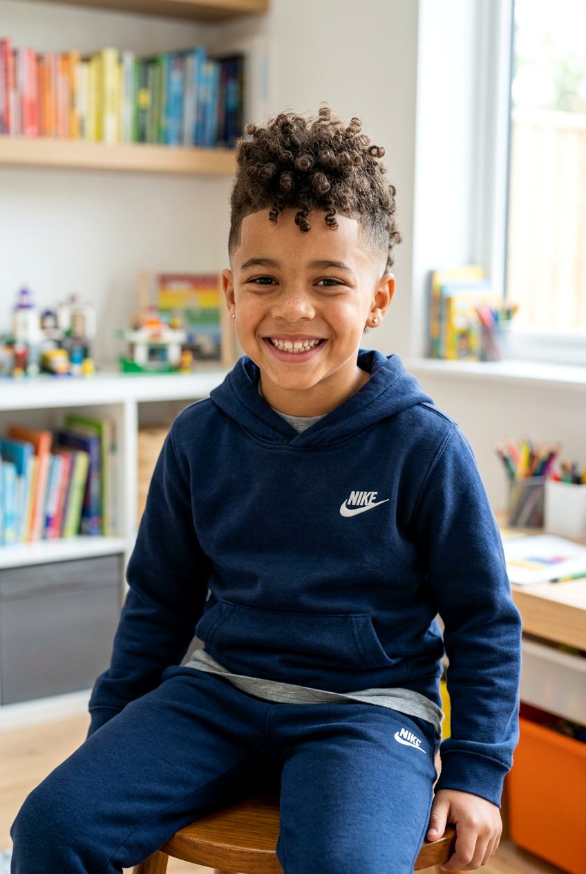 Curly Faux Hawk for Mixed Boys - 20 mixed boys curly haircuts - 20 mixed boys curly haircuts