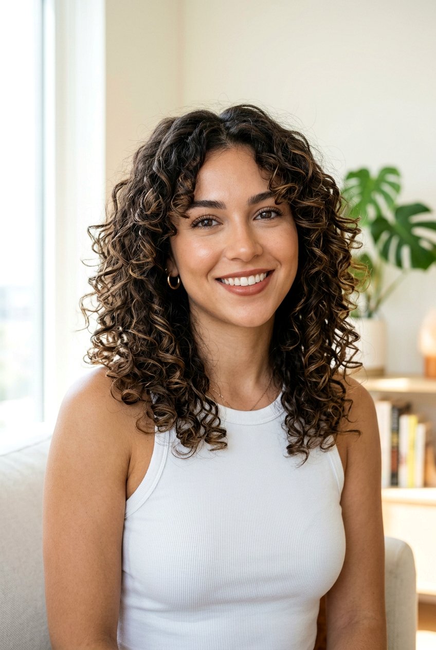 Curly Feathered Haircut For Volume Control - 20 feather cut to reduce volume in thick hair - 20 feather cut to reduce volume in thick hair