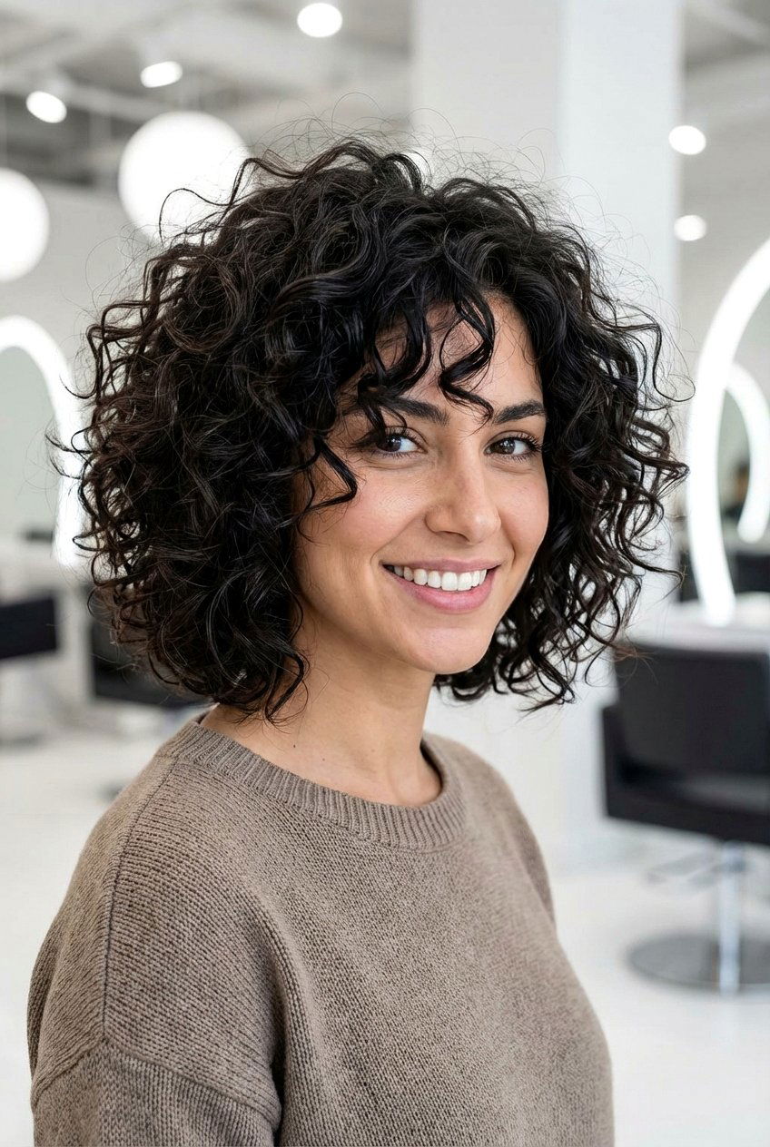 Curly French Bob - 20 french bob haircut - 20 french bob haircut