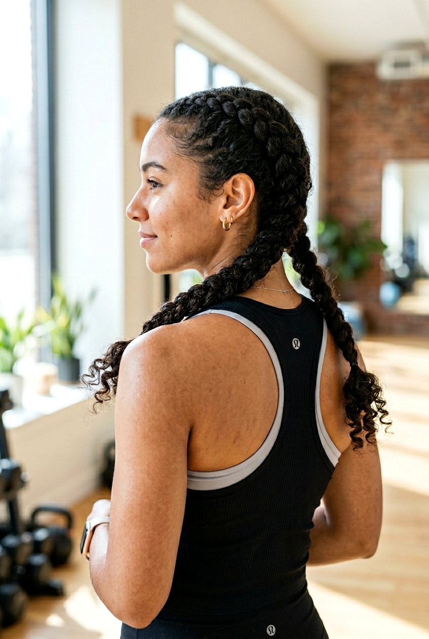 Curly French Braids - 20 everyday curls hairstyle - 20 everyday curls hairstyle