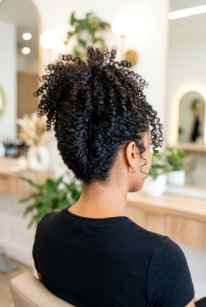 Curly French Twist - 20 bridal hairstyle for long curly hair - 20 bridal hairstyle for long curly hair