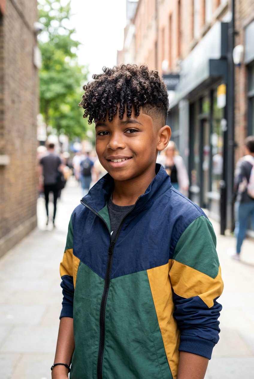 Curly Fringe Fade - 20 boys haircut for curly wavy hair - 20 boys haircut for curly wavy hair