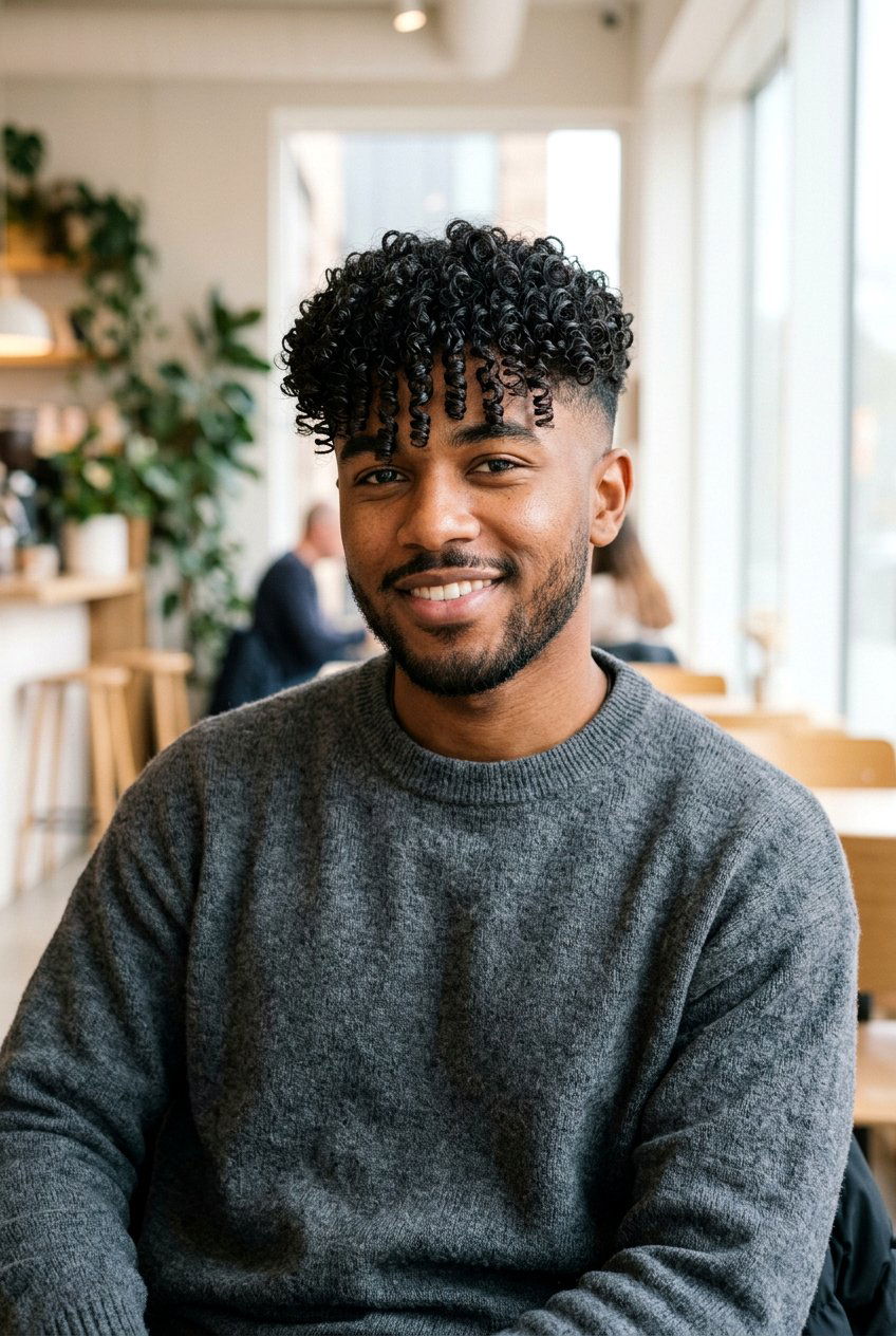 Curly Fringe Men - 20 men haircut for thick curly hair - 20 men haircut for thick curly hair